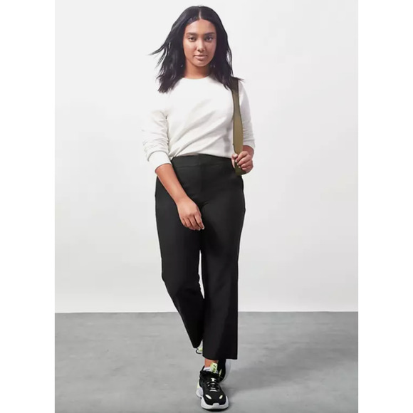 Athleta Stellar Straight Crop Pant Black Plus Size 26 NWT $129 Workwear Stretch - Picture 1 of 7